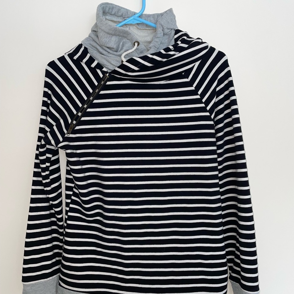 Striped Turtleneck Sweater